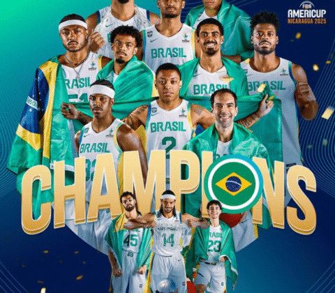 Imagem do post Penta! Brasil domina a final e levanta a taça da Copa América de Basquete