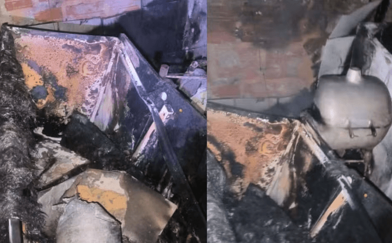 Pai e filho ficam feridos após incêndio em Pirajá