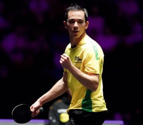 Imagem do post Hugo Calderano derruba rival alemão e avança no WTT 2025