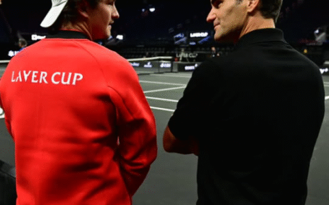 Imagem do post João Fonseca encontra Roger Federer antes da Laver Cup