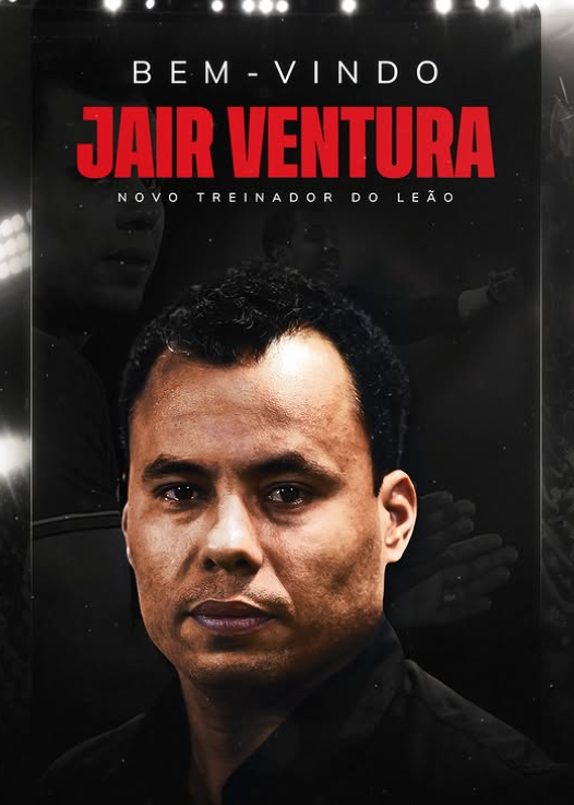 Vitória oficializa contratação de Jair Ventura como técnico até o fim de 2025