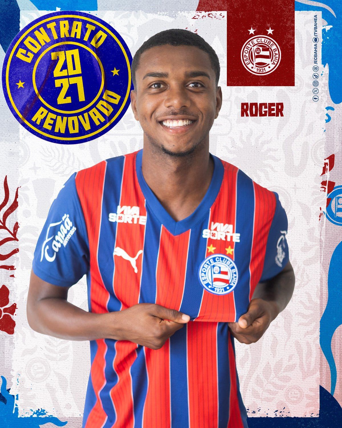 Bahia renova com joia da base até 2027