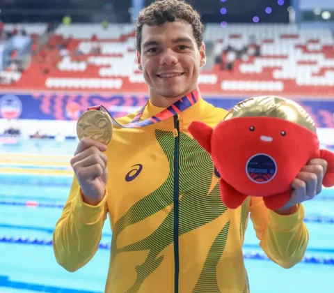 Imagem do post Gabriel Bandeira bate recorde e Carol Santiago conquista ouro
