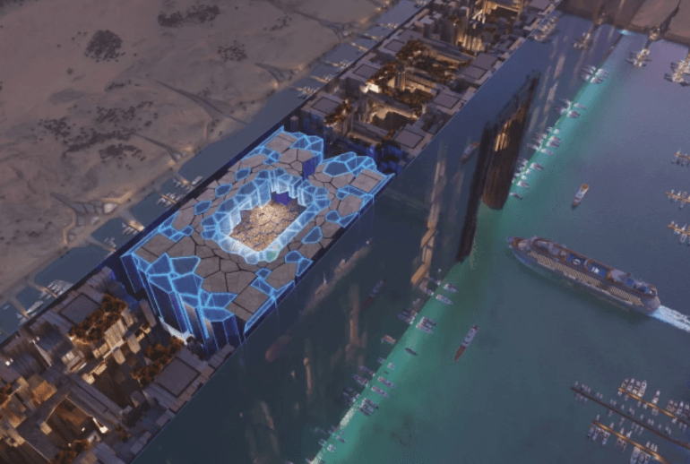 Arábia Saudita revela estádio que desafia a gravidade