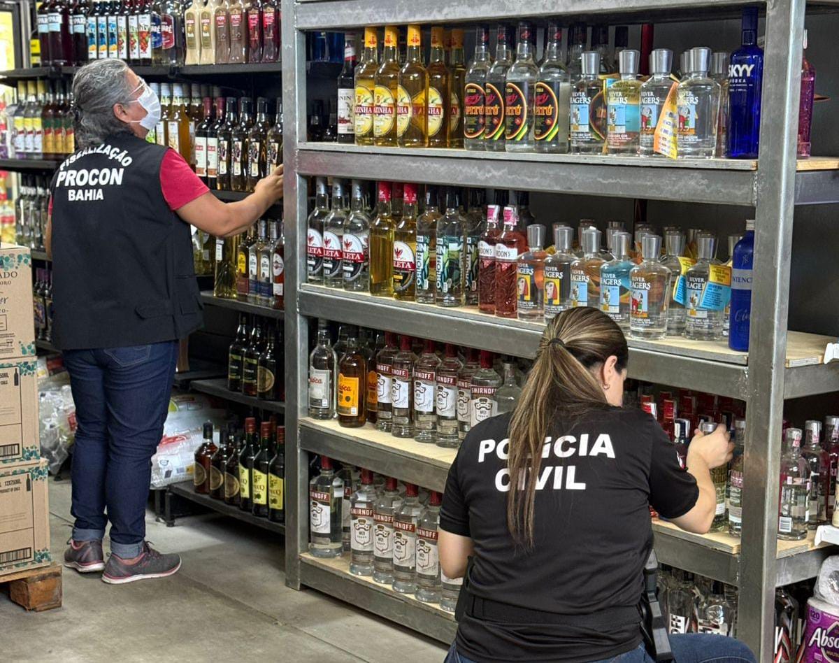 Mais de 650 bebidas irregulares foram apreendidas em Salvador