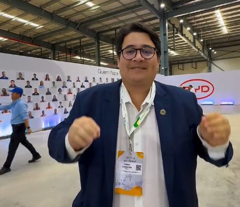 Tagner provoca oposição e comemora chegada da BYD