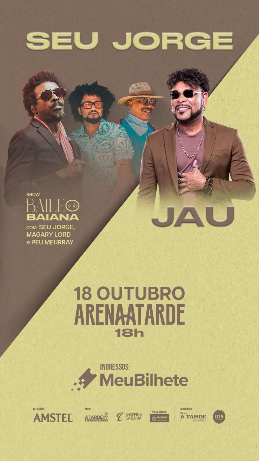 Baile à La Baiana traz show inédito de Seu Jorge, Magary Lord e Peu Meurray a Salvador