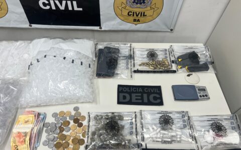 Imagem do post Homem é preso em flagrante por tráfico de drogas e porte ilegal de acessório e munição de uso restrito no Garcia