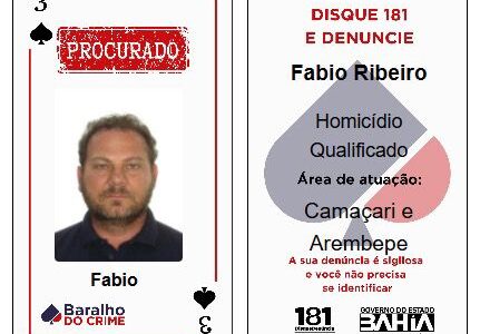 Imagem do post Acusados de assassinar nutricionista em Camaçari entram no Baralho do Crime da SSP