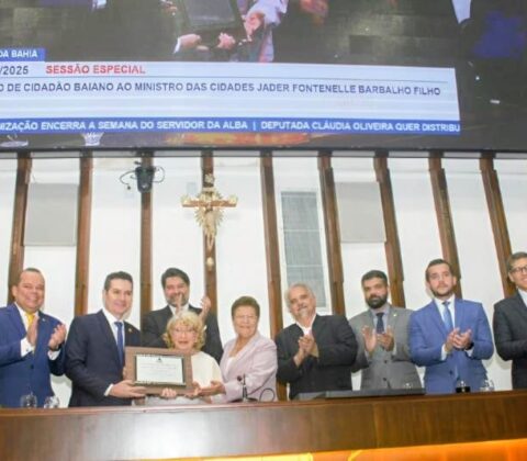 Imagem do post Jader Filho recebe título de Cidadão Baiano na Alba