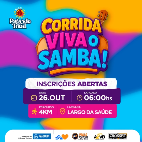 Lote extra é liberado para corrida Viva o Samba em Salvador