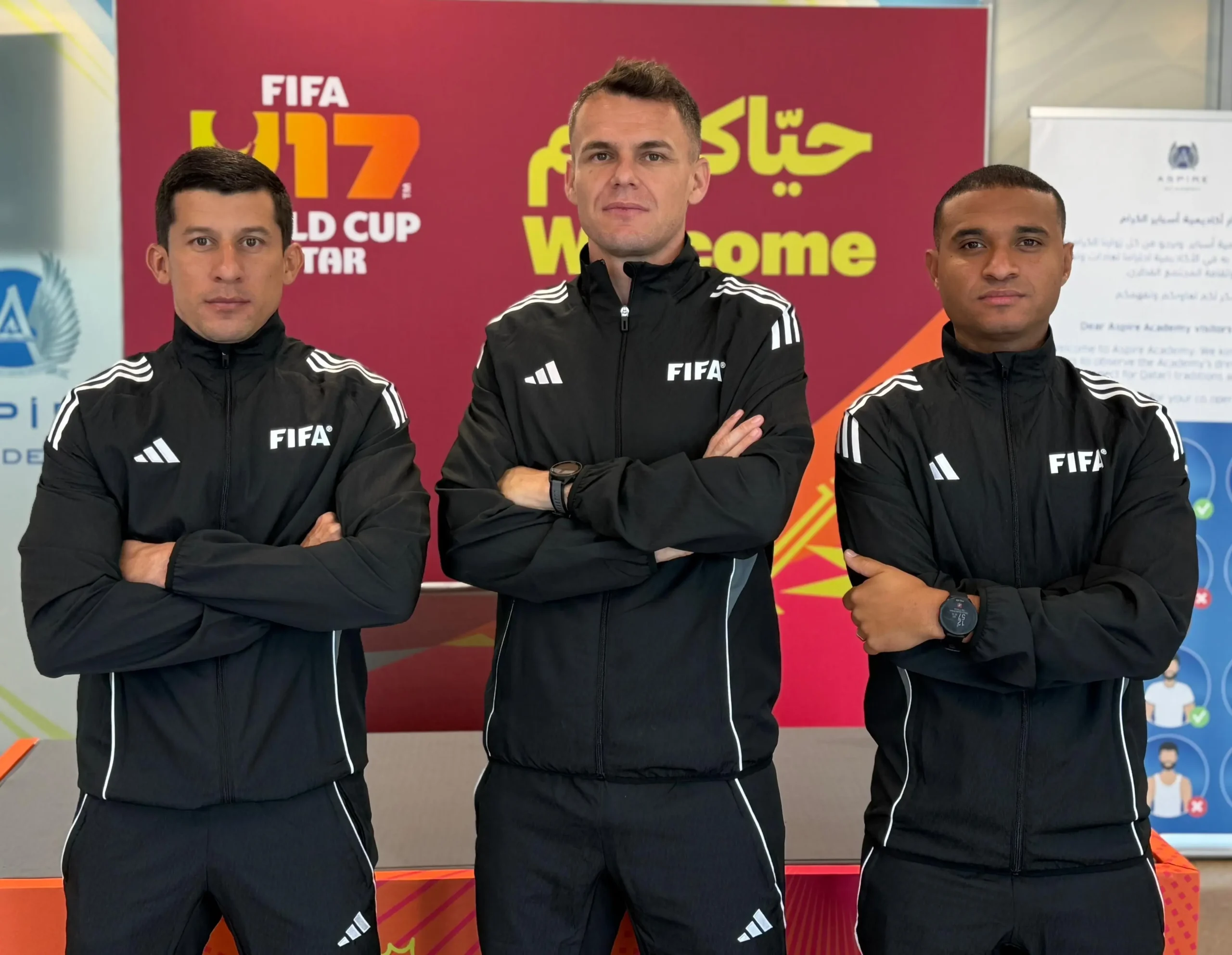 Trio de arbitragem brasileiro chega à quinta designação no Mundial Sub-17