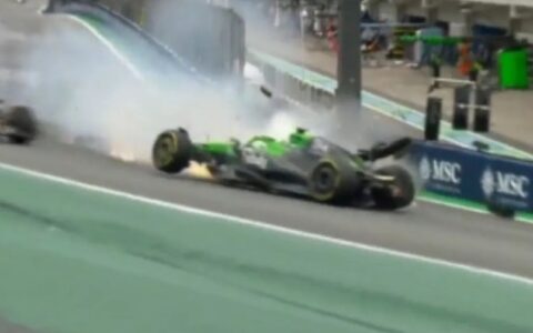 Imagem do post Gabriel Bortoleto escapa ileso após acidente grave na F1 em SP