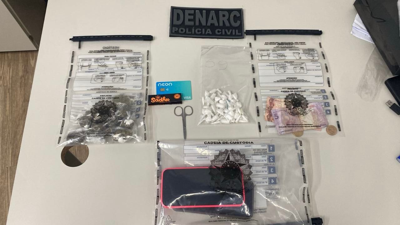 Dois homens são presos com cocaína e maconha em operação em Vera Cruz