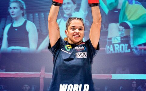Imagem do post Carol Sousa encara batalha histórica em Abu Dhabi e busca título mundial de kickboxing