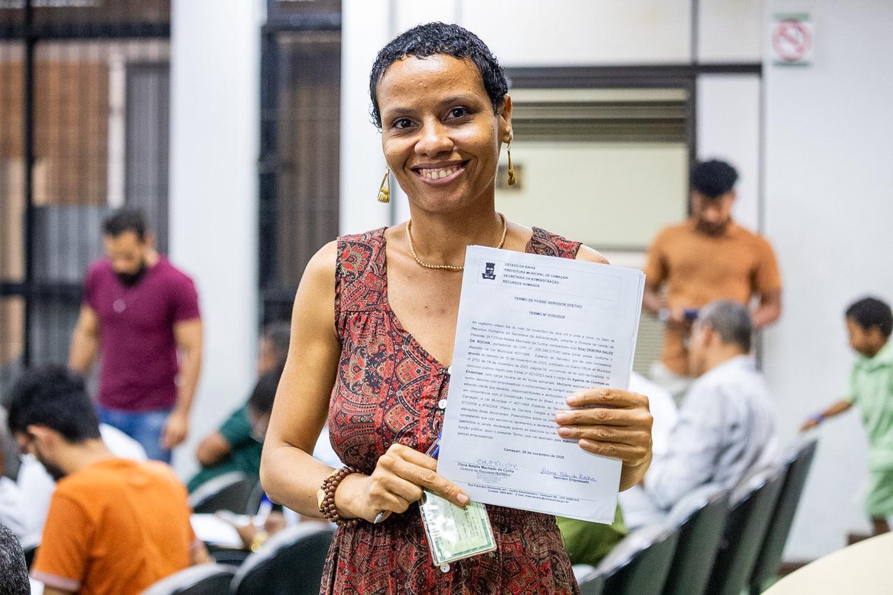 Camaçari reforça serviços públicos e empossa 37 novos servidores após concurso: Saúde e Educação ganham reforço imediato