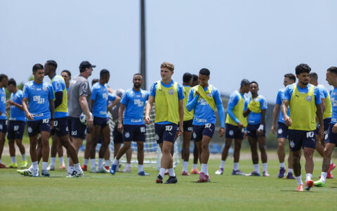 Imagem do post Com Dell e Ruan Pablo, Bahia realiza treino tático com foco no Sport