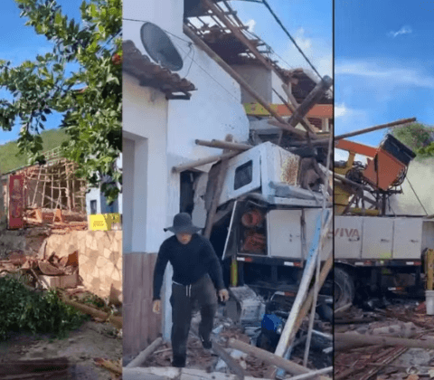 Imagem do post Caminhão perde controle, invade imóvel e mata cinco na Chapada Diamantina