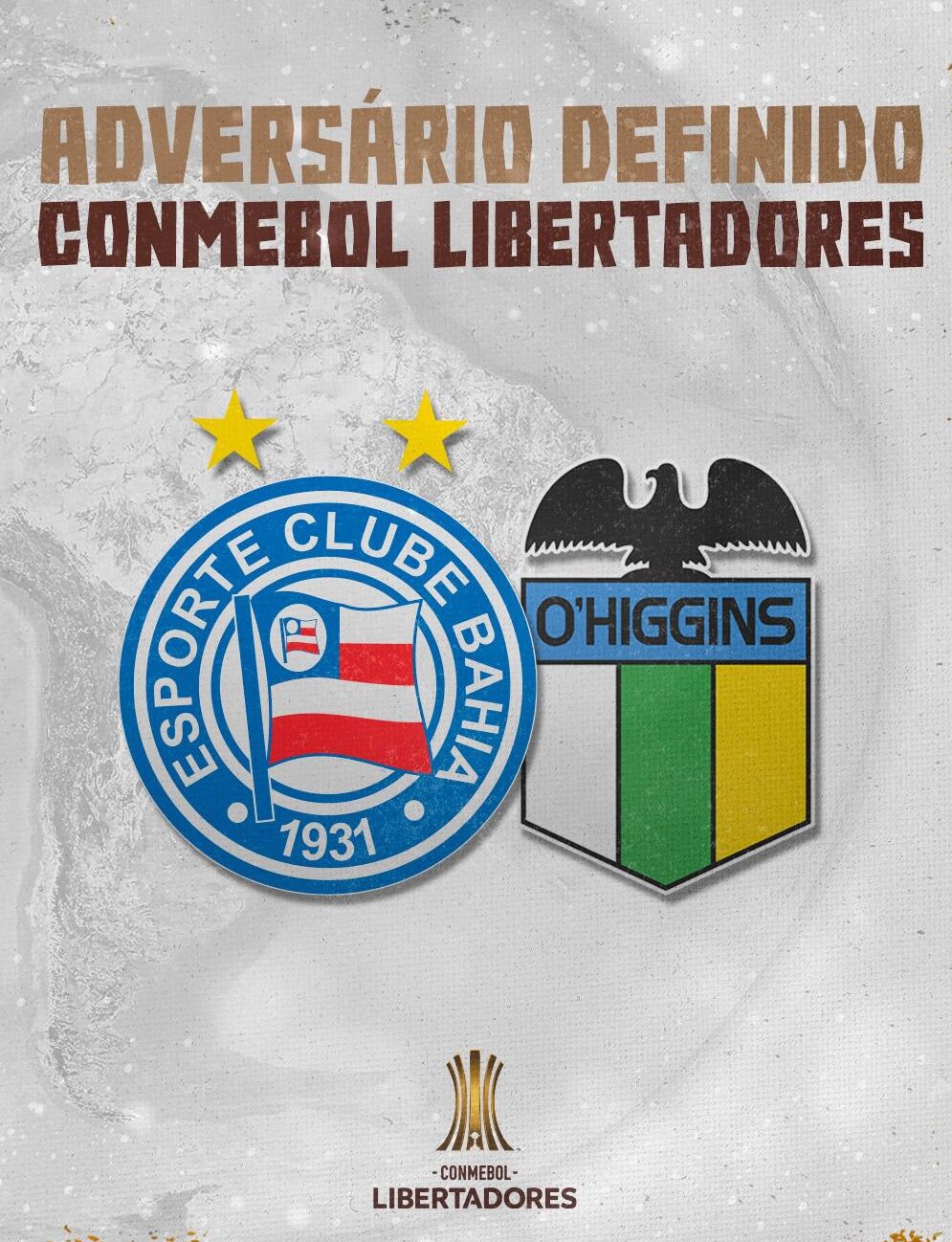 Bahia enfrenta o O’Higgins e decide vaga na Fonte Nova