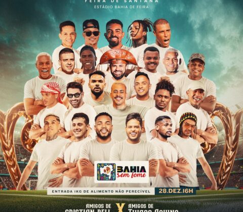 Imagem do post Natal Show de Bola leva futebol, música e solidariedade a Feira de Santana em ação contra a fome