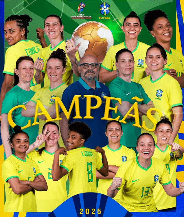 Brasil faz história e conquista a 1ª Copa do Mundo de Futsal Feminino