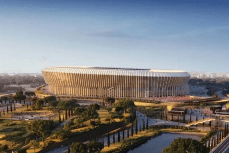 Roma revela projeto de estádio para sediar a Euro 2032
