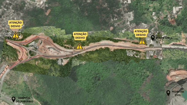 Trânsito na Estrada do Derba muda à partir deste sábado