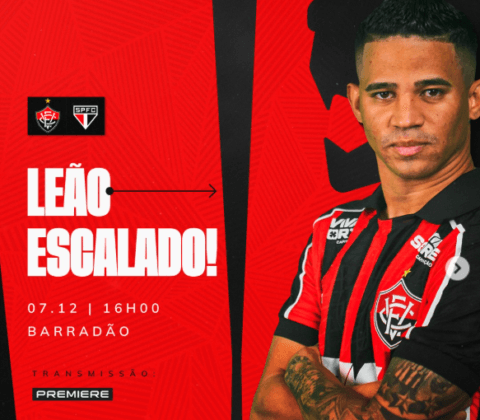 Imagem do post Vitória definido para decisão contra o São Paulo no Barradão