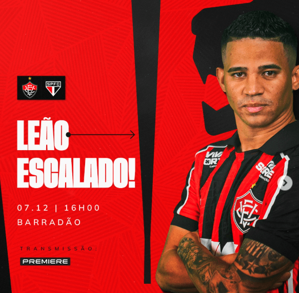 Vitória definido para decisão contra o São Paulo no Barradão