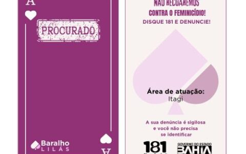 Imagem do post SSP e SPM lançam Baralho do Crime Lilás para ampliar combate à violência contra a mulher
