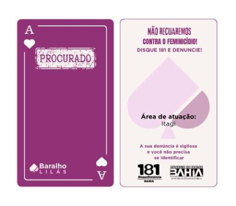 Imagem do post SSP e SPM lançam Baralho do Crime Lilás para ampliar combate à violência contra a mulher