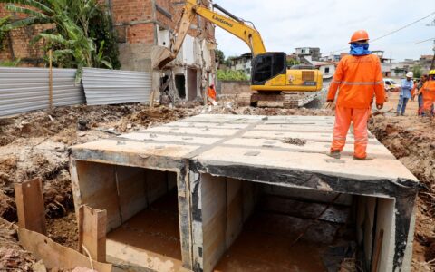 Imagem do post Maior obra de macrodrenagem da Bahia chega a 80% e muda a realidade de bairros de Salvador