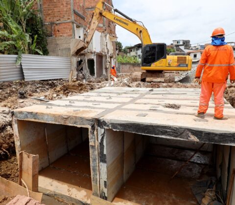 Imagem do post Maior obra de macrodrenagem da Bahia chega a 80% e muda a realidade de bairros de Salvador