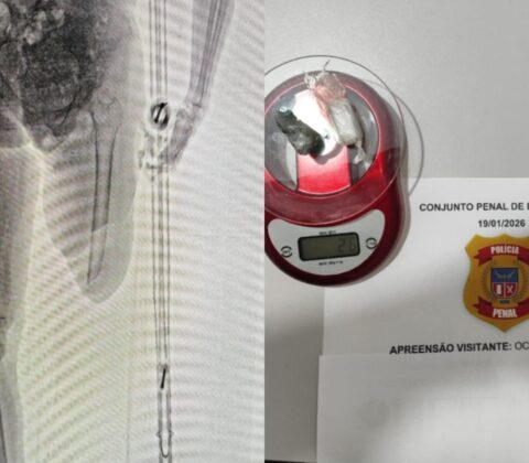 Imagem do post Mulher tenta entrar no presídio com drogas escondida em muleta