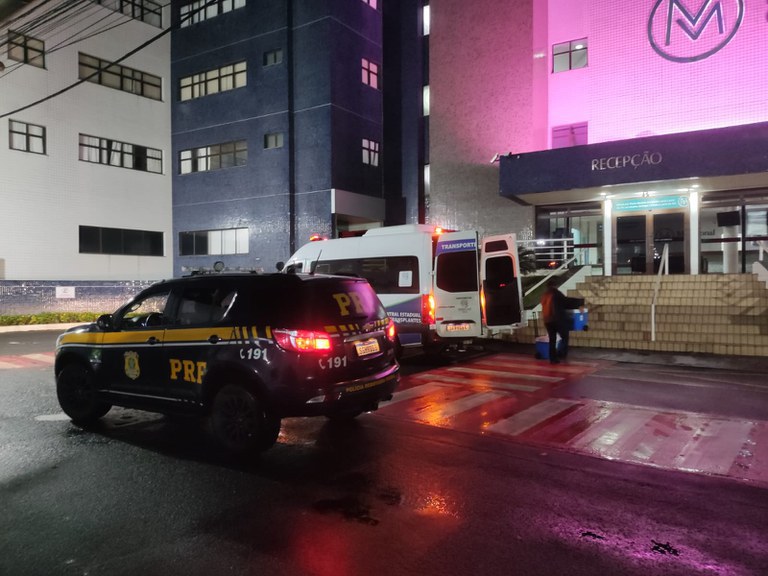 PRF faz escolta urgente e garante transplante de órgão na Bahia