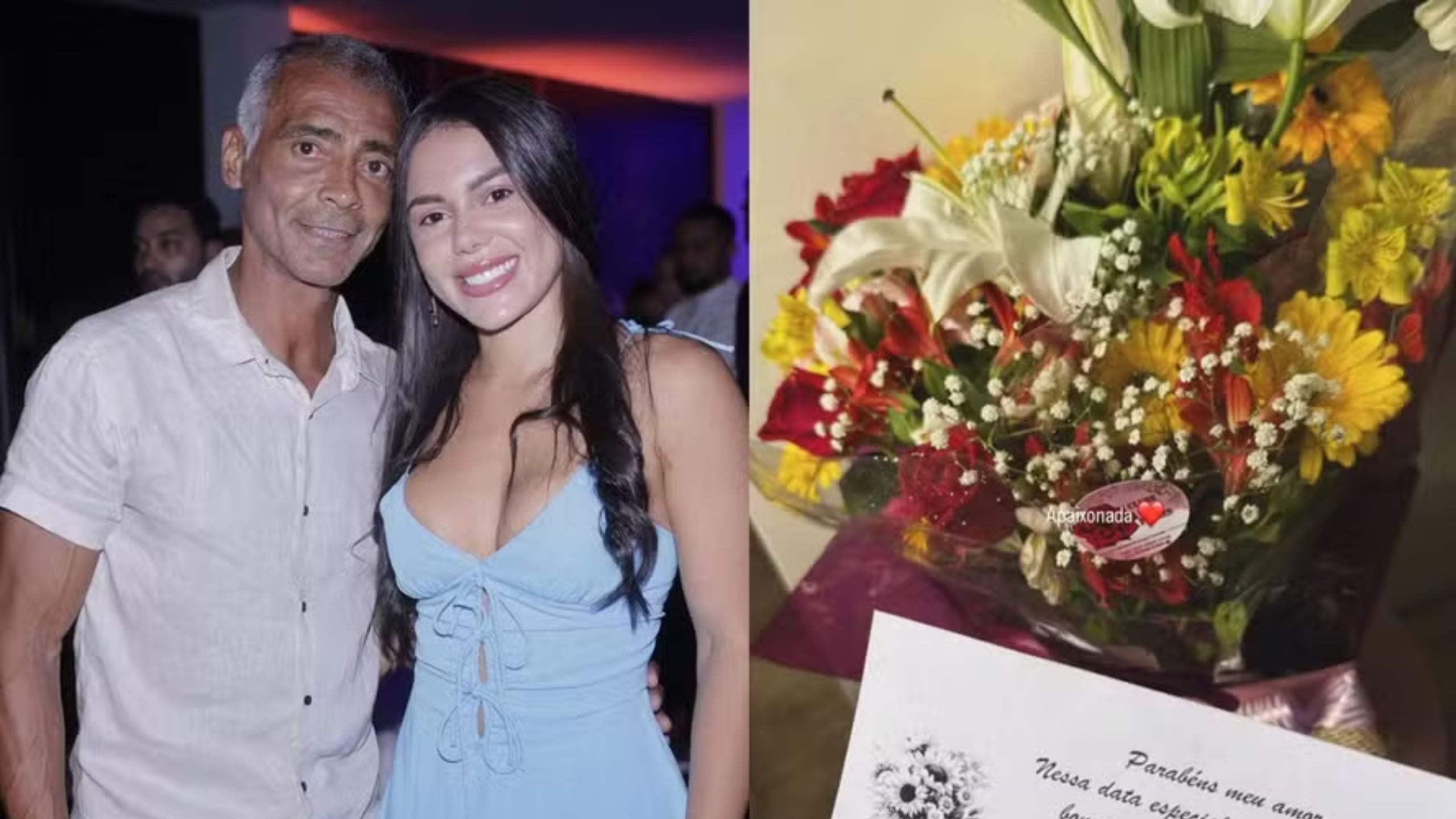 Romário ensaia reconciliação com novinha de 23 anos