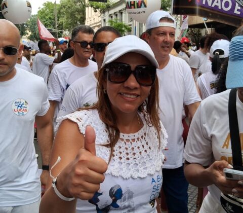 Imagem do post “A Bahia vive o ano da colheita na saúde”, diz Roberta Santana durante a Lavagem do Bonfim