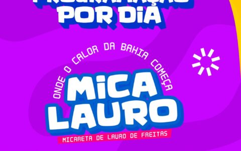 Imagem do post Grade da Mica Lauro é divulgada com as atrações definidas para os três dias de festa