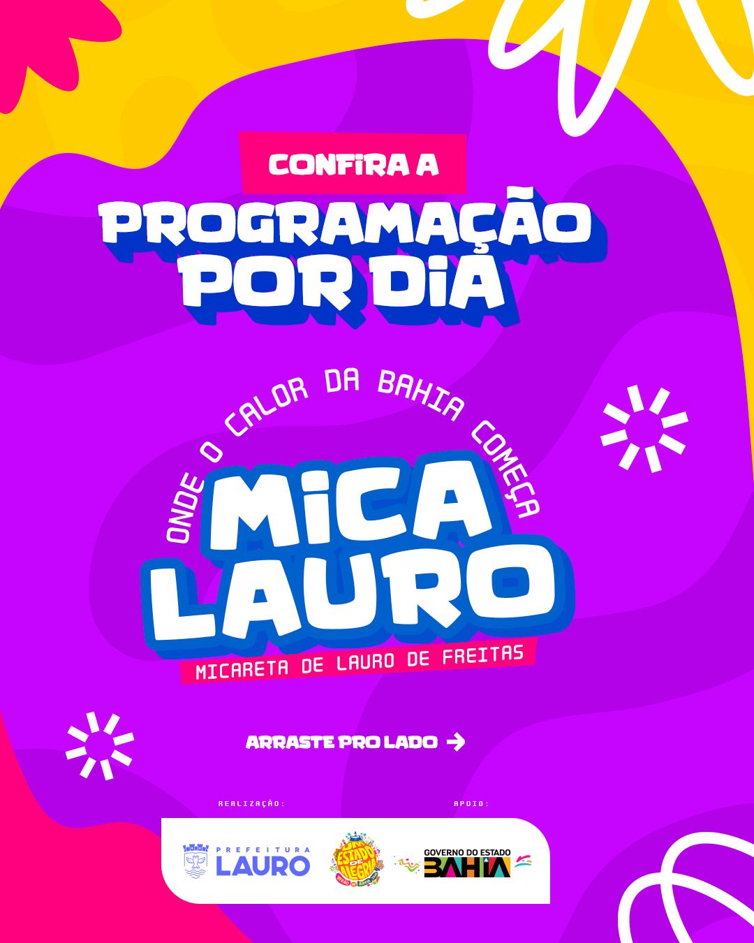 Grade da Mica Lauro é divulgada com as atrações definidas para os três dias de festa