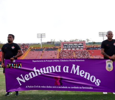 Imagem do post Baianão 2026 entra em campo contra o feminicídio e amplia incentivo à denúncia na Bahia