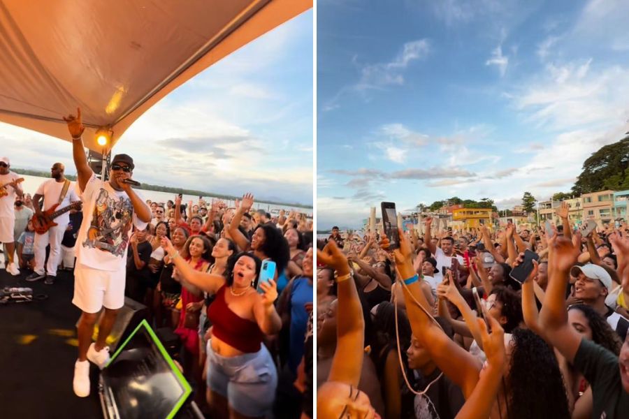 Após sucesso em show gratuito no metrô de Salvador, Psirico repete ação com “Semáforo” e lota bairro de Vitória, no Espírito Santo