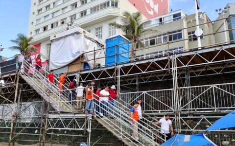 Imagem do post Carnaval 2026: Prefeitura, Corpo de Bombeiros e MP vistoriam plataforma para ambulantes na Barra