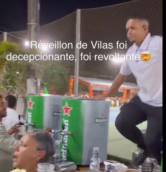 “Falta de respeito”: influenciador denuncia falta de cerveja no Réveillon de Vilas