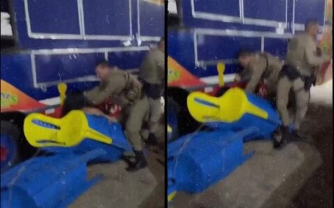 Imagem do post PM é flagrado agredindo mulher durante confusão