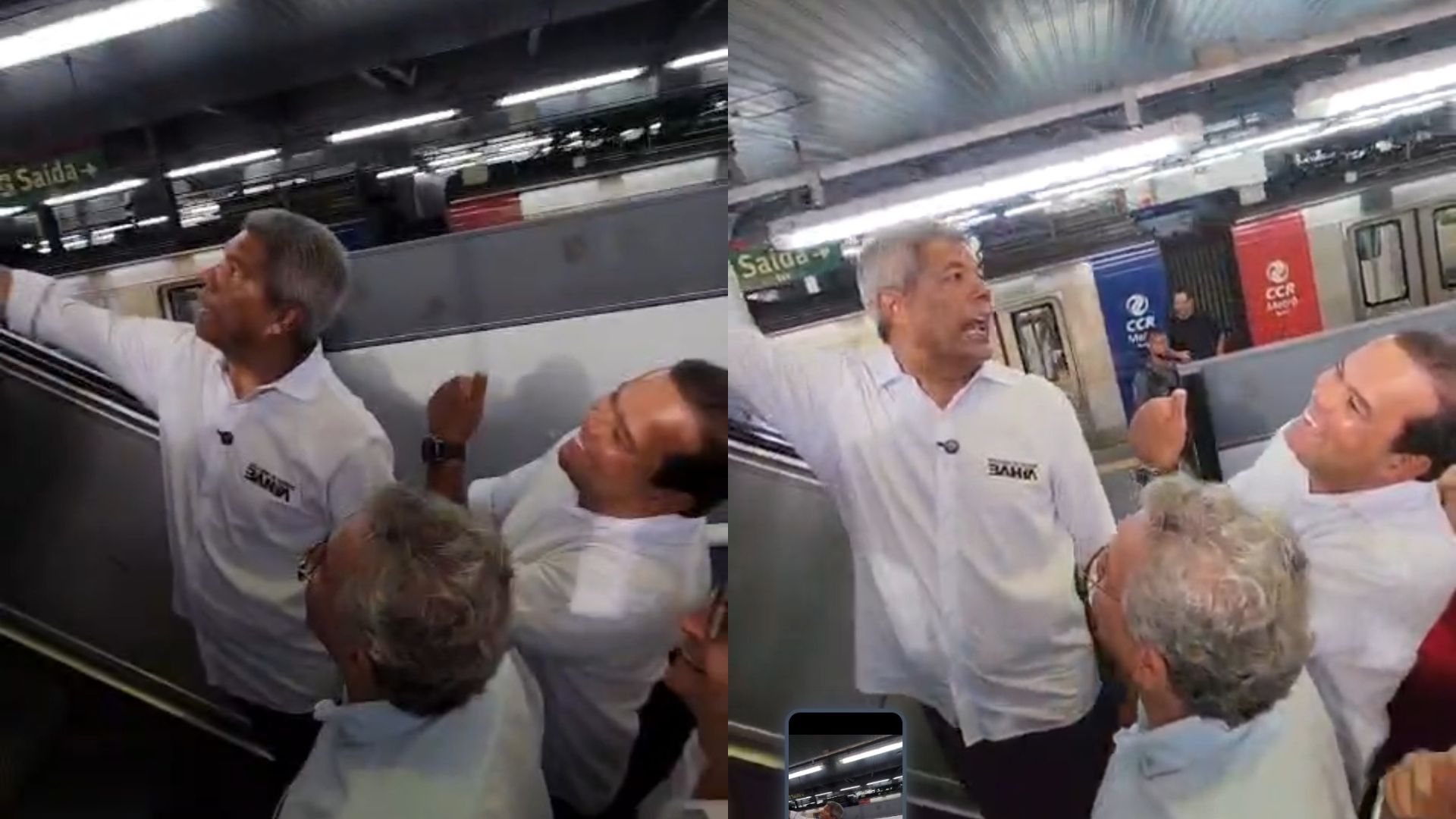 Jerônimo embarca de metrô para nova Rodoviária