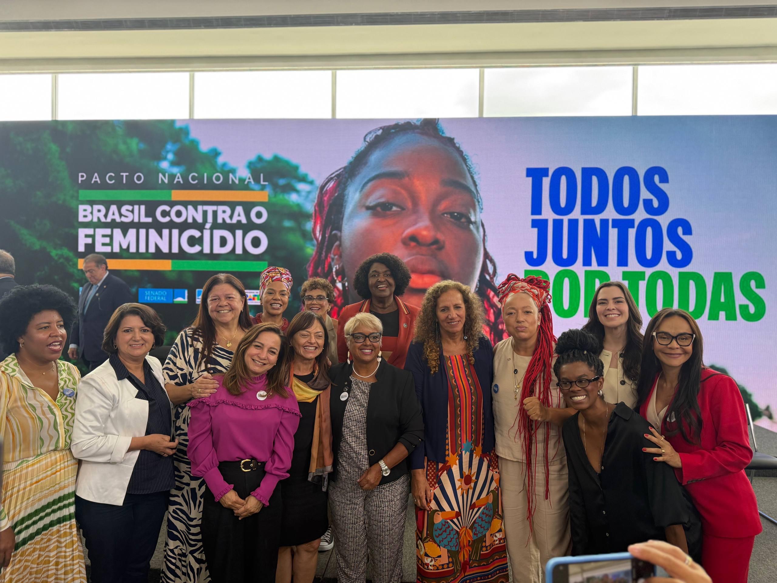 Em Brasília, Ivoneide Caetano participa do lançamento do Pacto Nacional de Enfrentamento ao Feminicídio