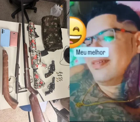 Imagem do post ‘Malhado’ do CV é preso com armas em São Sebastião do Passé