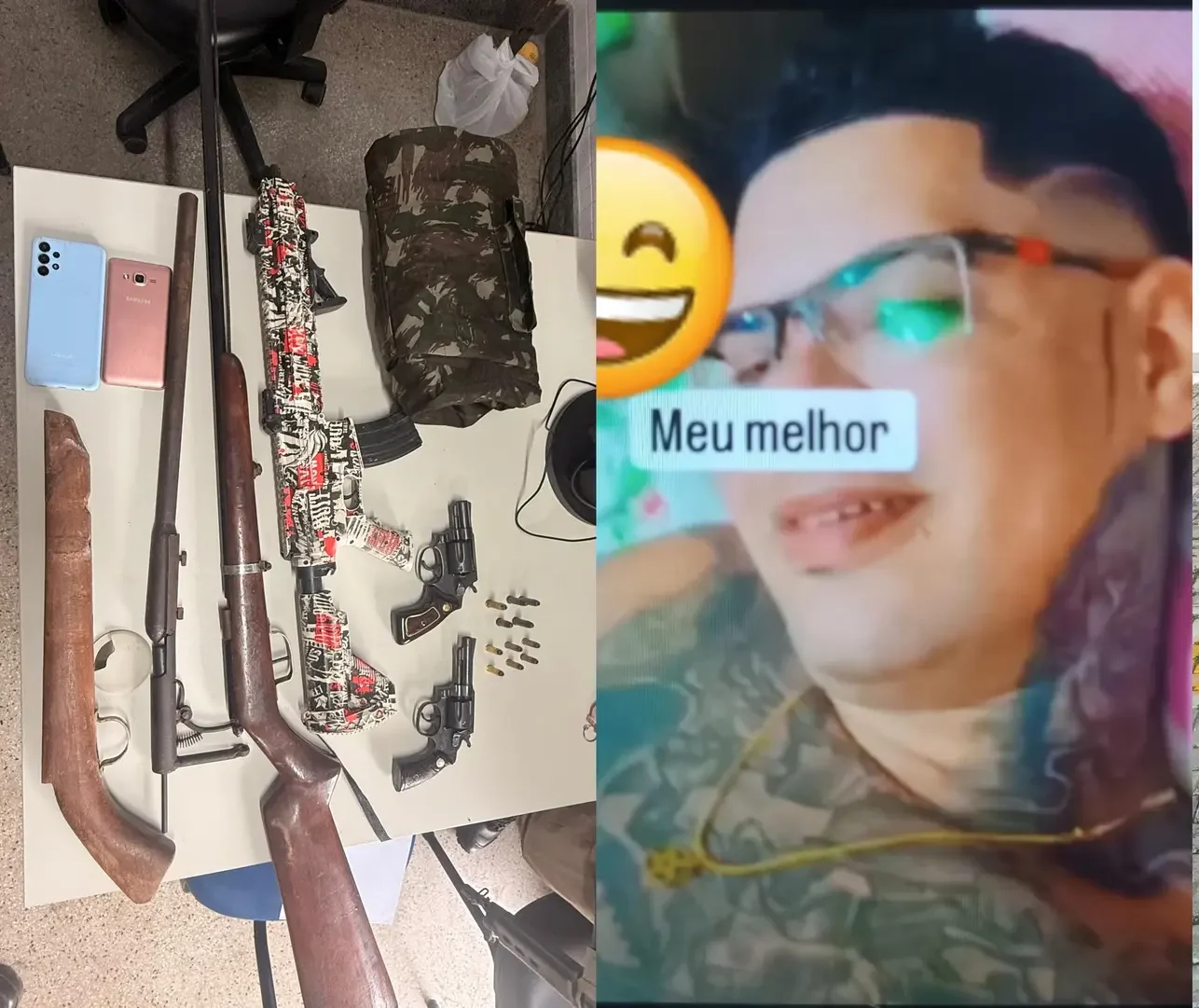 ‘Malhado’ do CV é preso com armas em São Sebastião do Passé