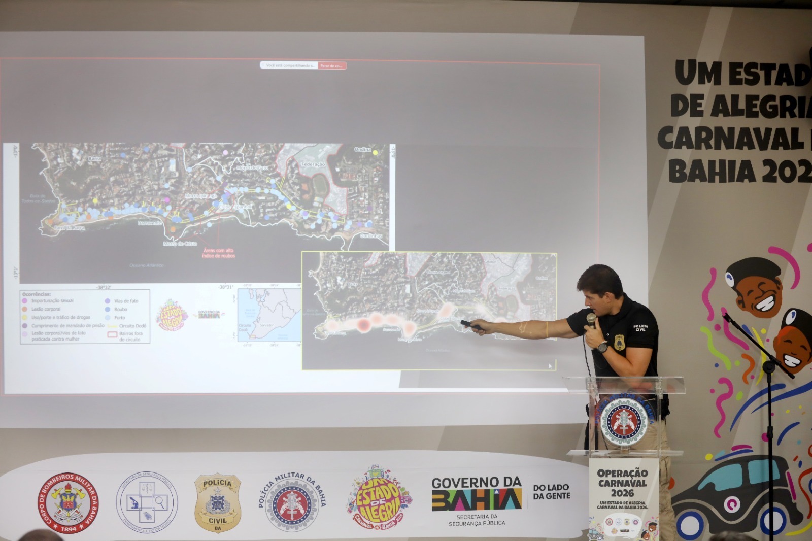 2º dia do Carnaval foi finalizado sem registro de crime grave, diz SSP