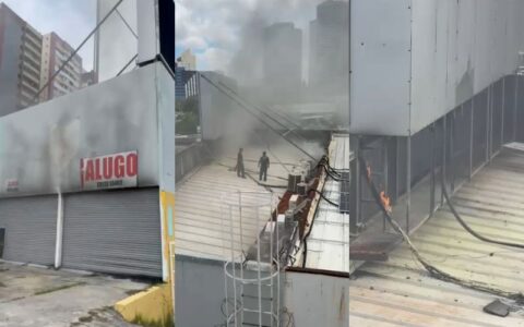 Imagem do post Princípio de incêndio atinge ponto comercial na Av. Tancredo Neves